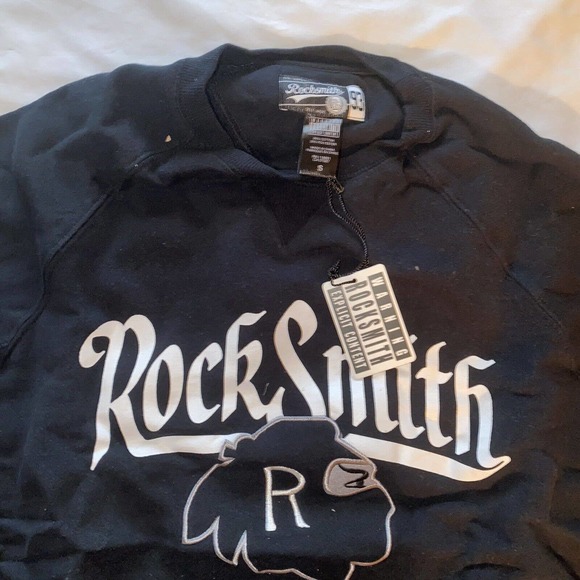 Rocksmith‎ Sweatshirt Mens Size Small Black White New Ninja - Picture 2 of 12